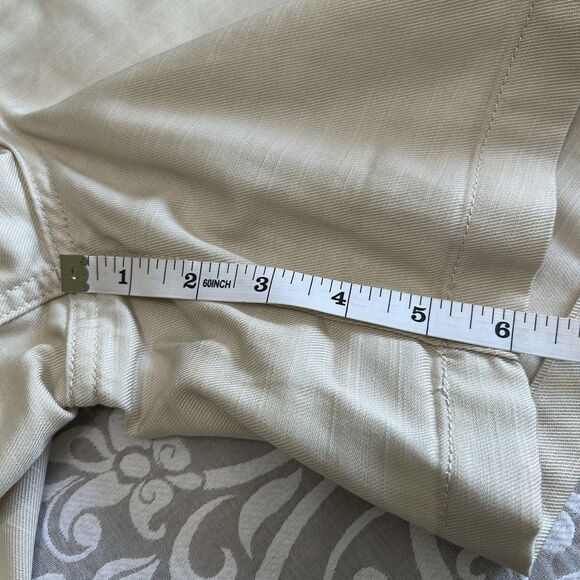 Wonderly Shorts Women XXL Khaki Elastic Pockets 6" Inseam Preppy Casual Comfy - Picture 7 of 13